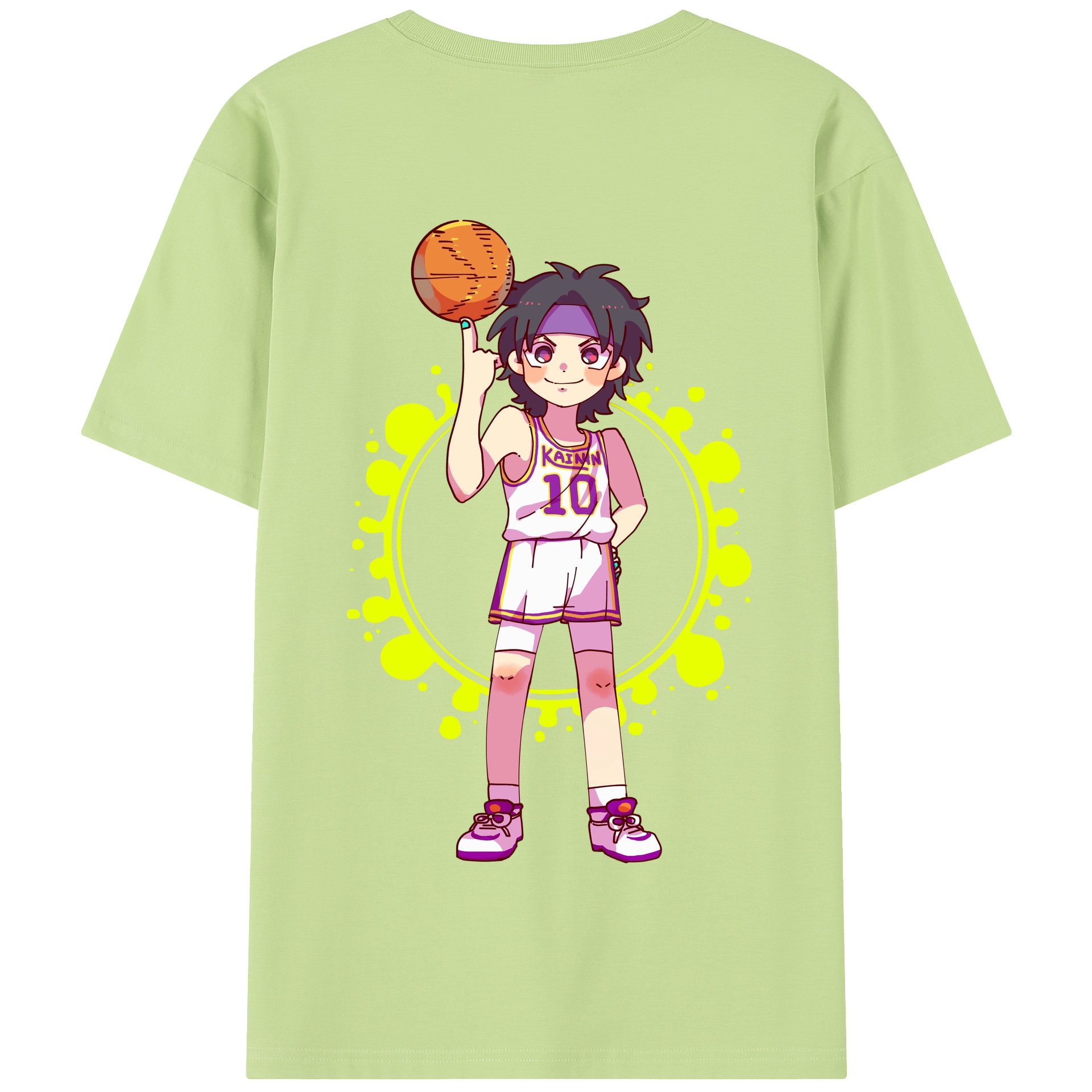 SLAM DUNK／スラムダンク 綿100％半袖Tシャツ（背面プリント）